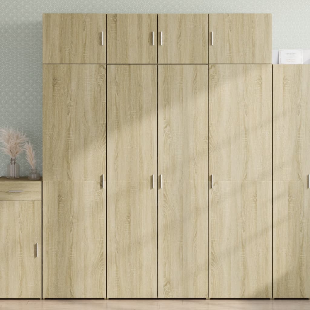 Highboard Sonoma Oak 80x42.5x185 cm Engineered Wood
